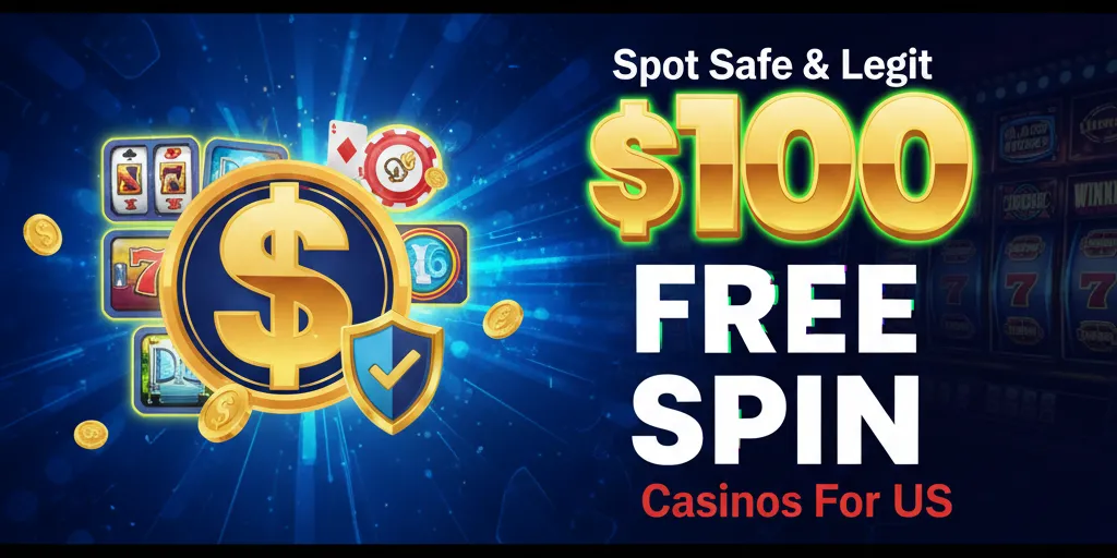 Safe & Legit $100 Free Spin Casinos