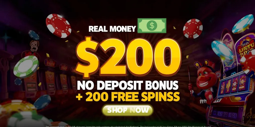 $200 No Deposit Bonus 200 Free Spins Real Money