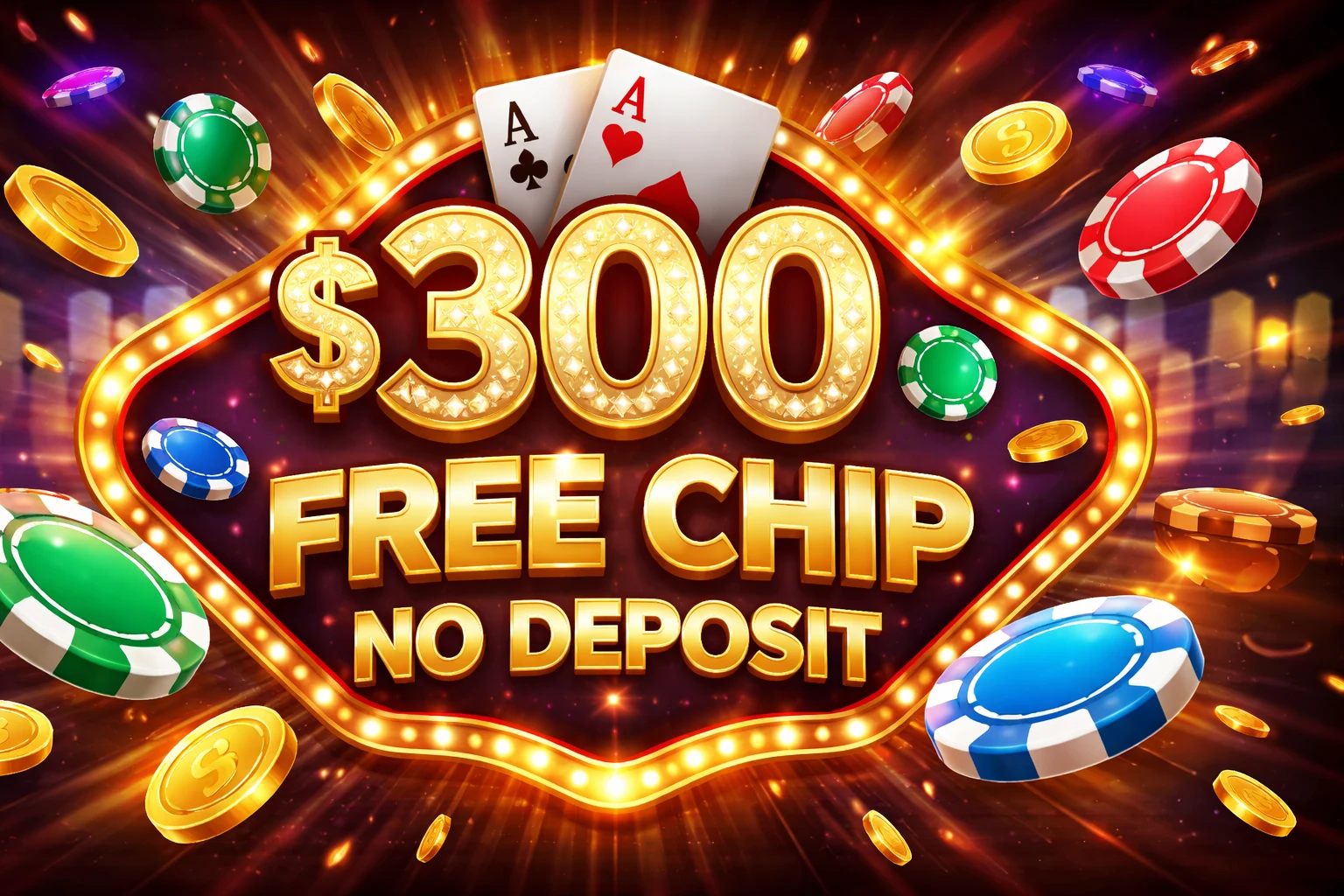 $300 Free Chip No Deposit