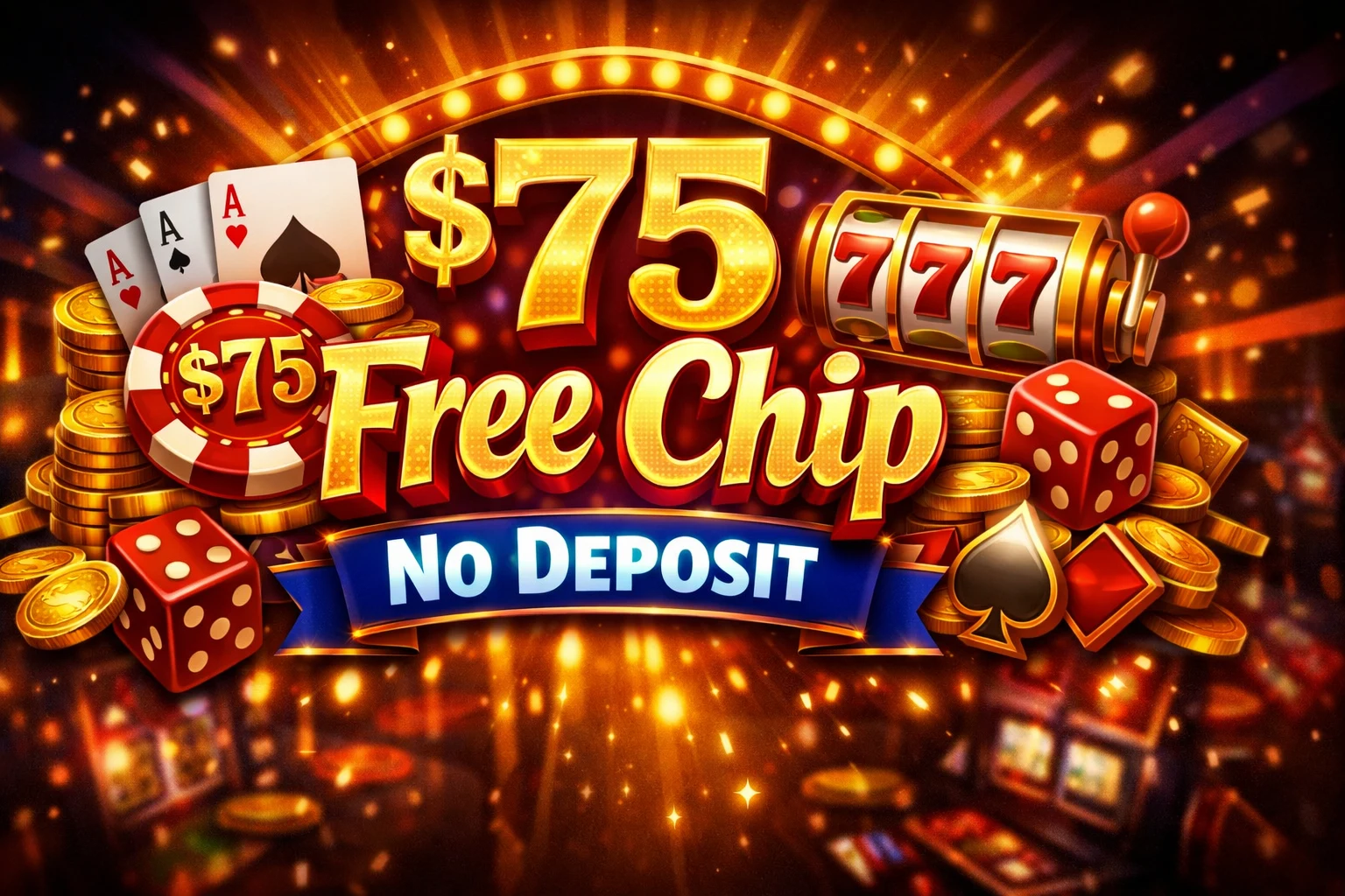 $75 Free Chip No Deposit